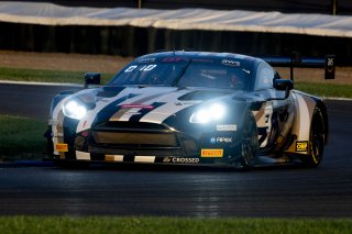 #2 Aston Martin Vantage AMR GT3 of Jason Bell, Flying Lizard Motorsports, GT America, SRO3, SRO America, Indianapolis Motor Speedway, Indianapolis, IN, October 2024.
 | Brian Cleary/SRO