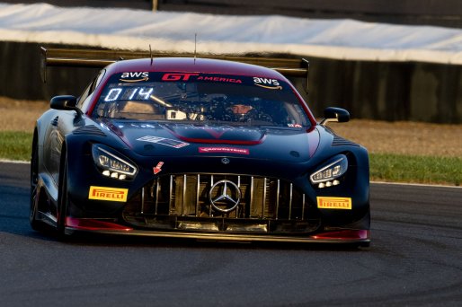 #27 Mercedes-AMG GT3 of Jason Daskalos, CRP/Daskalos Motorsports, GT America, SRO3, SRO America, Indianapolis Motor Speedway, Indianapolis, IN, October 2024.
 | Brian Cleary/SRO