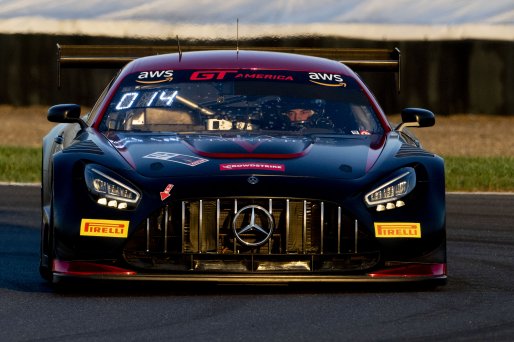 #27 Mercedes-AMG GT3 of Jason Daskalos, CRP/Daskalos Motorsports, GT America, SRO3, SRO America, Indianapolis Motor Speedway, Indianapolis, IN, October 2024.
 | Brian Cleary/SRO