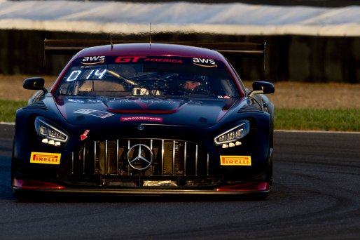 #27 Mercedes-AMG GT3 of Jason Daskalos, CRP/Daskalos Motorsports, GT America, SRO3, SRO America, Indianapolis Motor Speedway, Indianapolis, IN, October 2024.
 | Brian Cleary/SRO