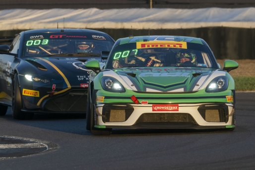 #7 Porsche 718 Cayman GT4 RS Clubsport of Curt Swearingin, ACI Motorsports, GT America, GT4, SRO America, Indianapolis Motor Speedway, Indianapolis, IN, October 2024.
 | Brian Cleary/SRO