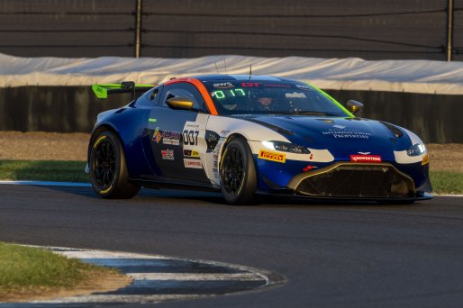 #007 Aston Martin Vantage AMR GT3 of Tim Savage, ProSport Competition, GT America, SRO3, SRO America, Indianapolis Motor Speedway, Indianapolis, IN, October 2024.
 | Brian Cleary/SRO