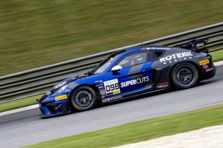 #098 Porsche 718 Cayman GT4 of Isaac Sherman, Rotek Racing, GT America, GT4, SRO America, Barber Motorsports Park, Birmingham, AL, September 2024
 | Brian Cleary/SRO