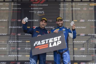 #27 Mercedes-AMG GT3 of Jason Daskalos, CRP/Daskalos Motorsports, GT America, SRO3, #098 Porsche 718 Cayman GT4 of Isaac Sherman, Rotek Racing, GT4, SRO America, Barber Motorsports Park, Birmingham, AL, September 2024
 | Brian Cleary/SRO