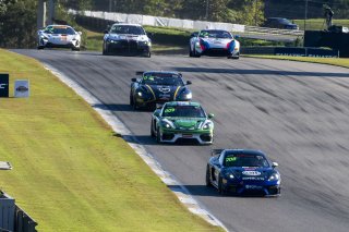 #098 Porsche 718 Cayman GT4 of Isaac Sherman, Rotek Racing, GT America, GT4, SRO America, Barber Motorsports Park, Birmingham, AL, September 2024
 | Brian Cleary/SRO