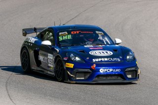 #098 Porsche 718 Cayman GT4 of Isaac Sherman, Rotek Racing, GT America, GT4, SRO America, Barber Motorsports Park, Birmingham, AL, September 2024
 | Brian Cleary/SRO