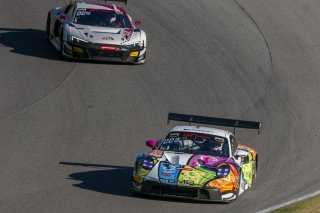#32 Porsche 911 GT3-R (991.ii) of Kyle Washington, GMG Racing, GT America, SRO3, SRO America, Barber Motorsports Park, Birmingham, AL, September 2024
 | Brian Cleary/SRO