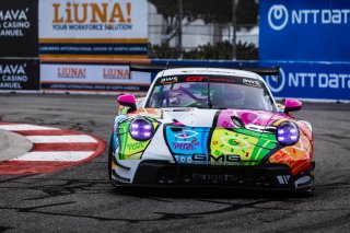 #32 Porsche 992 GT3 R of Kyle Washington, GMG Racing, GT America, SRO3, SRO America, Long Beach Grand Prix, Long Beach, CA, April 11-13, 2025.
 | Fabian Lagunas | www.lagunasphotography.com | For SRO Motorsports Group 2025