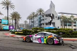 #32 Porsche 992 GT3 R of Kyle Washington, GMG Racing, GT America, SRO3, SRO America, Long Beach Grand Prix, Long Beach, CA, April 11-13, 2025.
 | Fabian Lagunas | www.lagunasphotography.com | For SRO Motorsports Group 2025