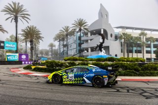 #142 Lamborghini Huracan Super Trofeo EVO2 of Adrian Kunzle, MLT Motorsports, GT America, GT2, SRO America, Long Beach Grand Prix, Long Beach, CA, April 11-13, 2025.
 | Fabian Lagunas | www.lagunasphotography.com | For SRO Motorsports Group 2025