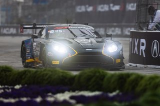 #24 Aston Martin Vantage AMR GT3 EVO of Gray Newell, Heart of Racing Team, GT America, SRO3, SRO America, Long Beach Grand Prix, Long Beach, CA, April 11-13, 2025.
 | Fabian Lagunas | www.lagunasphotography.com | For SRO Motorsports Group 2025