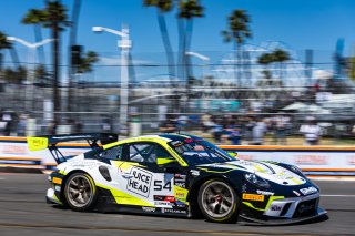 #54 Porsche 911 GT3-R (991.ii) of Patrick Mulcahy, GMG Racing, GT America, SRO3, SRO America, Long Beach Grand Prix, Long Beach, CA, April 11-13, 2025.
 | Fabian Lagunas | www.lagunasphotography.com | For SRO Motorsports Group 2025