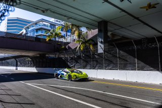 #142 Lamborghini Huracan Super Trofeo EVO2 of Adrian Kunzle, MLT Motorsports, GT America, GT2, SRO America, Long Beach Grand Prix, Long Beach, CA, April 11-13, 2025.
 | Fabian Lagunas | www.lagunasphotography.com | For SRO Motorsports Group 2025