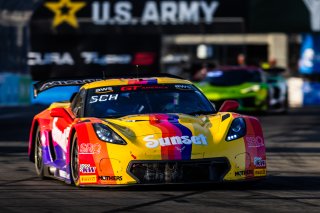 #70 Callaway Corvette Z06R GT3 of Mirco Schultis, MISHUMOTORS, GT America, SRO3, SRO America, Long Beach Grand Prix, Long Beach, CA, April 11-13, 2025.
 | Fabian Lagunas | www.lagunasphotography.com | For SRO Motorsports Group 2025