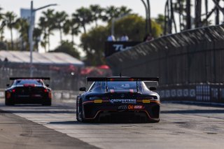 #04 Mercedes-AMG GT3 of George Kurtz, Crowdstrike by Riley, GT America, SRO3, SRO America, Long Beach Grand Prix, Long Beach, CA, April 11-13, 2025.
 | Fabian Lagunas | www.lagunasphotography.com | For SRO Motorsports Group 2025