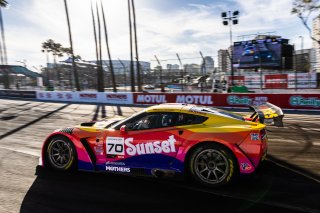 #70 Callaway Corvette Z06R GT3 of Mirco Schultis, MISHUMOTORS, GT America, SRO3, SRO America, Long Beach Grand Prix, Long Beach, CA, April 11-13, 2025.
 | Fabian Lagunas | www.lagunasphotography.com | For SRO Motorsports Group 2025