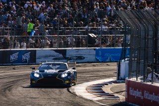 #24 Aston Martin Vantage AMR GT3 EVO of Gray Newell, Heart of Racing Team, GT America, SRO3, SRO America, Long Beach Grand Prix, Long Beach, CA, April 11-13, 2025.
 | Fabian Lagunas | www.lagunasphotography.com | For SRO Motorsports Group 2025