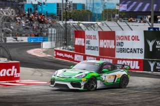 #7 Porsche 718 Cayman GT4 RS Clubsport of Ricco Shlaimoun, ACI Motorsports, GT America, GT4, SRO America, Long Beach Grand Prix, Long Beach, CA, April 11-13, 2025.
 | Fabian Lagunas | www.lagunasphotography.com | For SRO Motorsports Group 2025