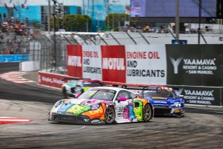 #32 Porsche 992 GT3 R of Kyle Washington, GMG Racing, GT America, SRO3, SRO America, Long Beach Grand Prix, Long Beach, CA, April 11-13, 2025.
 | Fabian Lagunas | www.lagunasphotography.com | For SRO Motorsports Group 2025