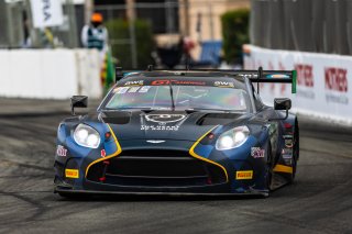 #24 Aston Martin Vantage AMR GT3 EVO of Gray Newell, Heart of Racing Team, GT America, SRO3, SRO America, Long Beach Grand Prix, Long Beach, CA, April 11-13, 2025.
 | Fabian Lagunas | www.lagunasphotography.com | For SRO Motorsports Group 2025