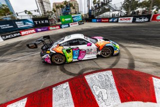 #32 Porsche 992 GT3 R of Kyle Washington, GMG Racing, GT America, SRO3, SRO America, Long Beach Grand Prix, Long Beach, CA, April 11-13, 2025.
 | Fabian Lagunas | www.lagunasphotography.com | For SRO Motorsports Group 2025