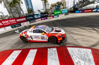 #58 Audi R8 LMS GT2 of CJ Moses, GMG Racing, GT America, GT2, SRO America, Long Beach Grand Prix, Long Beach, CA, April 11-13, 2025.
 | Fabian Lagunas | www.lagunasphotography.com | For SRO Motorsports Group 2025