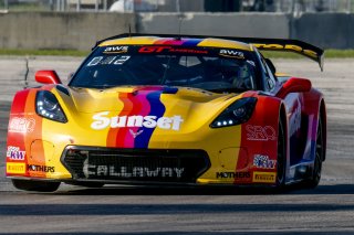 #70 Callaway Corvette Z06R GT3 of Mirco Schultis, MISHUMOTORS, GT America, SRO3, SRO America, Sebring International Raceway, Sebring, FL, May 2025.
 | Brian Cleary/SRO