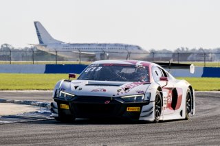 #56 Audi R8 LMS GT3 EVOII of Memo Gidley, SKI Autosports, GT America, SRO3, SRO America, Sebring International Raceway, Sebring, FL, May 2025.
 | Brian Cleary/SRO