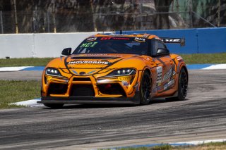 #69 Toyota Gazoo Racing GR Supra GT4 EVO2 of Anthony McIntosh, JTR Motorsports Enginring, GT America, GT4, SRO America, Sebring International Raceway, Sebring, FL, May 2025.
 | Brian Cleary/SRO