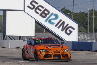 #69 Toyota Gazoo Racing GR Supra GT4 EVO2 of Anthony McIntosh, JTR Motorsports Enginring, GT America, GT4, SRO America, Sebring International Raceway, Sebring, FL, May 2025.
 | Brian Cleary/SRO