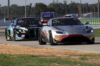 #89 Aston Martin Vantage AMR GT4 of Michael Fitzpatrick, 89x Motorsports, GT America, GT4, SRO America, Sebring International Raceway, Sebring, FL, May 2025.
 | Brian Cleary/SRO