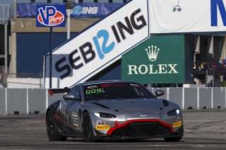 #89 Aston Martin Vantage AMR GT4 of Michael Fitzpatrick, 89x Motorsports, GT America, GT4, SRO America, Sebring International Raceway, Sebring, FL, May 2025.
 | Brian Cleary/SRO