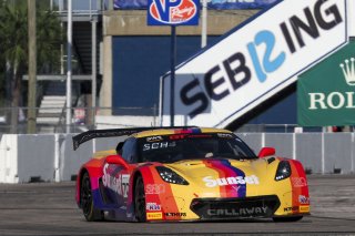 #70 Callaway Corvette Z06R GT3 of Mirco Schultis, MISHUMOTORS, GT America, SRO3, SRO America, Sebring International Raceway, Sebring, FL, May 2025.
 | Brian Cleary/SRO