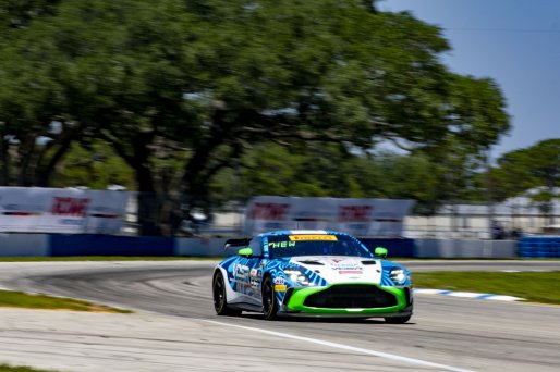 #39 Aston Martin Vantage AMR GT4 of Max Hewitt, van den Steur Racing, GT America, GT4, SRO America, Sebring International Raceway, Sebring, FL, May 2025.
 | Brian Cleary/SRO