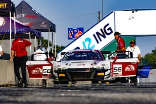 SRO America, Sebring International Raceway, Sebring, FL, #56 Audi R8 LMS GT3 EVOII of Memo Gidley, SKI Autosports, GT America, SRO3, May 2025.
 | Brian Cleary/SRO