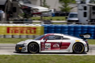 #56 Audi R8 LMS GT3 EVOII of Memo Gidley, SKI Autosports, GT America, SRO3, SRO America, Sebring International Raceway, Sebring, FL, May 2025.
 | Brian Cleary/SRO