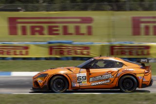 #69 Toyota Gazoo Racing GR Supra GT4 EVO2 of Anthony McIntosh, JTR Motorsports Enginring, GT America, GT4, SRO America, Sebring International Raceway, Sebring, FL, May 2025.
 | Brian Cleary/SRO