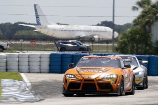 #69 Toyota Gazoo Racing GR Supra GT4 EVO2 of Anthony McIntosh, JTR Motorsports Enginring, GT America, GT4, SRO America, Sebring International Raceway, Sebring, FL, May 2025.
 | Brian Cleary/SRO