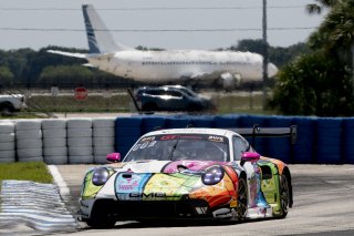 #32 Porsche 992 GT3-R of Kyle Washington, GMG Racing, GT America, SRO3, SRO America, Sebring International Raceway, Sebring, FL, May 2025.
 | Brian Cleary/SRO