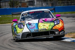 #32 Porsche 992 GT3-R of Kyle Washington, GMG Racing, GT America, SRO3, SRO America, Sebring International Raceway, Sebring, FL, May 2025.
 | Brian Cleary/SRO
