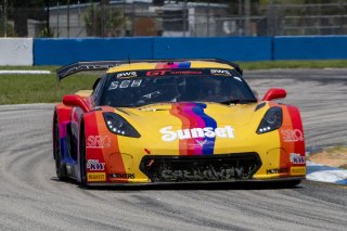 #70 Callaway Corvette Z06R GT3 of Mirco Schultis, MISHUMOTORS, GT America, SRO3, SRO America, Sebring International Raceway, Sebring, FL, May 2025.
 | Brian Cleary/SRO