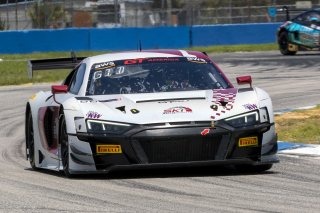 #56 Audi R8 LMS GT3 EVOII of Memo Gidley, SKI Autosports, GT America, SRO3, SRO America, Sebring International Raceway, Sebring, FL, May 2025.
 | Brian Cleary/SRO