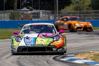 #32 Porsche 992 GT3-R of Kyle Washington, GMG Racing, GT America, SRO3, SRO America, Sebring International Raceway, Sebring, FL, May 2025.
 | Brian Cleary/SRO