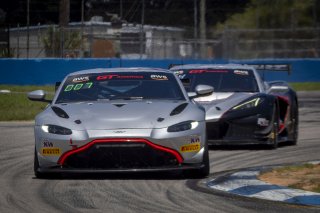#89 Aston Martin Vantage AMR GT4 of Michael Fitzpatrick, 89x Motorsports, GT America, GT4, SRO America, Sebring International Raceway, Sebring, FL, May 2025.
 | Brian Cleary/SRO