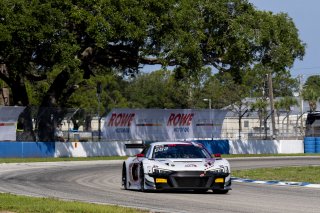 #56 Audi R8 LMS GT3 EVOII of Memo Gidley, SKI Autosports, GT America, SRO3, SRO America, Sebring International Raceway, Sebring, FL, May 2025.
 | Brian Cleary/SRO
