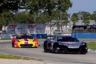 #50 Chevrolet Corvette Z06 GT3.R  of Ross Chouest, Chouest Povoledo Racing, GT America, SRO3, SRO America, Sebring International Raceway, Sebring, FL, May 2025.
 | Brian Cleary/SRO