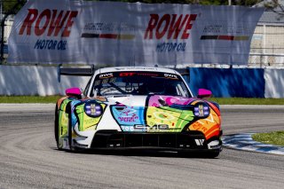 #32 Porsche 992 GT3-R of Kyle Washington, GMG Racing, GT America, SRO3, SRO America, Sebring International Raceway, Sebring, FL, May 2025.
 | Brian Cleary/SRO