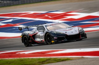 #50 Chevrolet Corvette Z06 GT3.R  of Ross Chouest, Chouest Povoledo Racing, GT America, SRO3, SRO America, Circuit fo the Americas, Austin, TX, April 2025.
 | Brian Cleary/SRO
