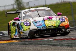 #32 Porsche 992 GT3-R of Kyle Washington, GMG Racing, GT America, SRO3, SRO America, Circuit fo the Americas, Austin, TX, April 2025.
 | Brian Cleary/SRO