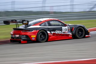 #19 Porsche 992 GT3R of Joel Cortes, Esses Racing, GT America, SRO3. SRO America, Circuit fo the Americas, Austin, TX, April 2025.
 | Brian Cleary/SRO